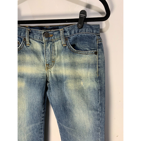 American Eagle Outfitters Womens Distressed Skinny Jeans Size 28" - Picture 3 of 5